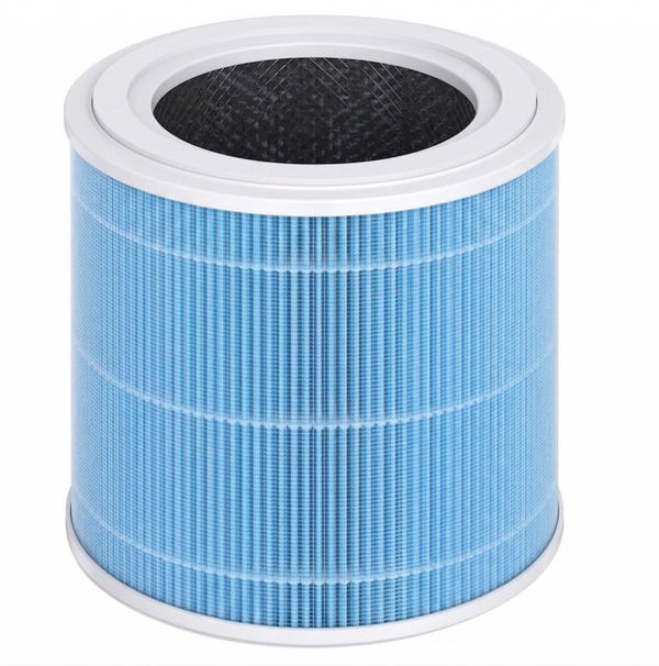 Filtre de remplacement HEPA H13 pour AirPur Pro vue face cylindrique — Purificateur d air HEPA H13 AirPurMaison
