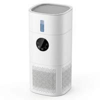 AirPur Pro purificateur air vue trois-quarts écran tactile LED bleu — vue 1